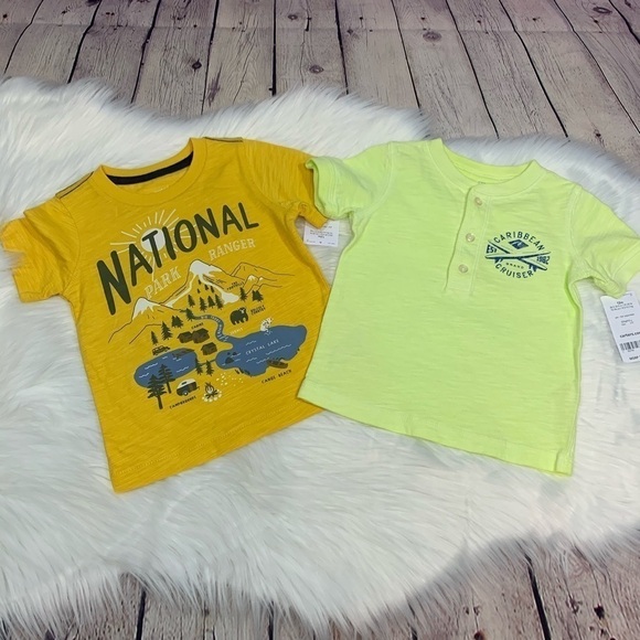 NWT Carter’s Short Sleeve Tee Bundle 12 months - Picture 1 of 6